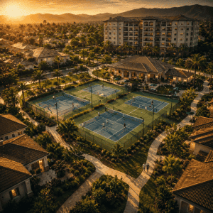 55+ Communities with Pickleball
